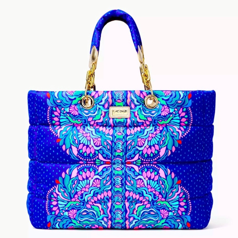 NWT Lilly Pulitzer Baytown Puffer Tote